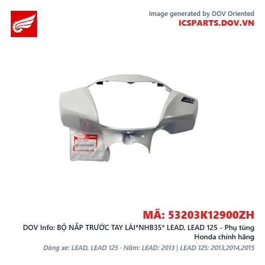 BỘ NẮP TRƯỚC TAY LÁI*NHB35* LEAD, LEAD 125 - Phụ tùng Honda chính hãng