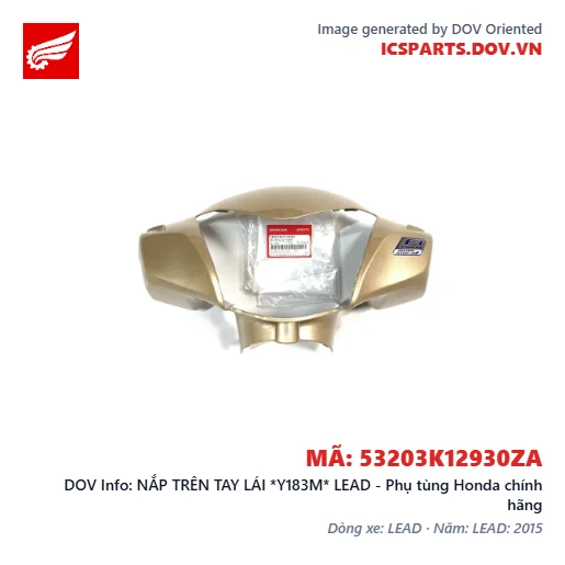 NẮP TRÊN TAY LÁI *Y183M* LEAD - Phụ tùng Honda chính hãng