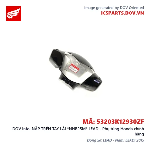 NẮP TRÊN TAY LÁI *NHB25M* LEAD - Phụ tùng Honda chính hãng