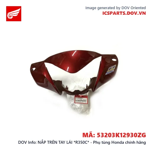 NẮP TRÊN TAY LÁI *R350C* - Phụ tùng Honda chính hãng