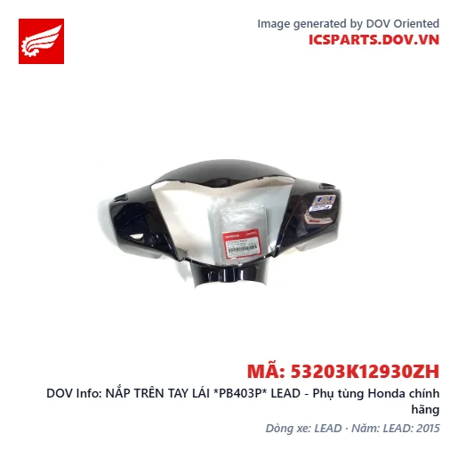 NẮP TRÊN TAY LÁI *PB403P* LEAD - Phụ tùng Honda chính hãng