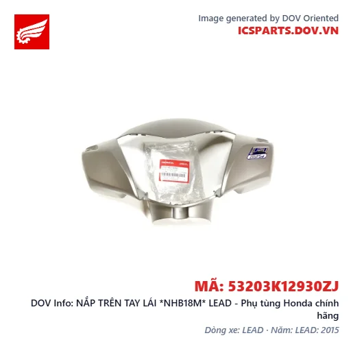 NẮP TRÊN TAY LÁI *NHB18M* LEAD - Phụ tùng Honda chính hãng