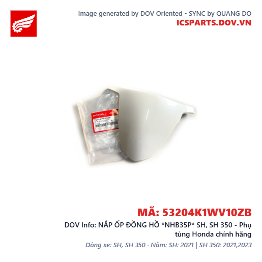 NẮP ỐP ĐỒNG HỒ *NHB35P* SH, SH 350 - Phụ tùng Honda chính hãng