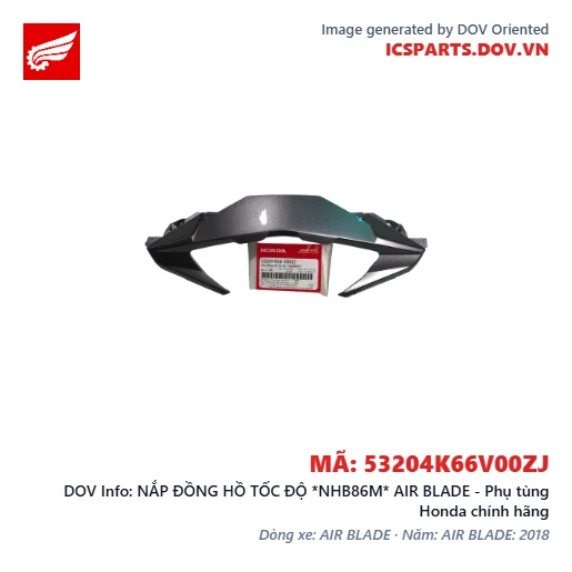 NẮP ĐỒNG HỒ TỐC ĐỘ *NHB86M* AIR BLADE - Phụ tùng Honda chính hãng