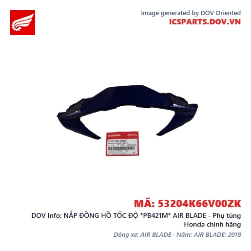 NẮP ĐỒNG HỒ TỐC ĐỘ *PB421M* AIR BLADE - Phụ tùng Honda chính hãng