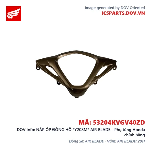 NẮP ỐP ĐỒNG HỒ *Y208M* AIR BLADE - Phụ tùng Honda chính hãng