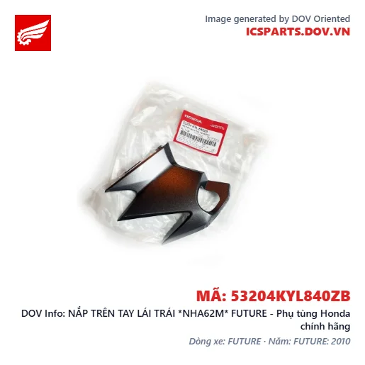NẮP TRÊN TAY LÁI TRÁI *NHA62M* FUTURE - Phụ tùng Honda chính hãng