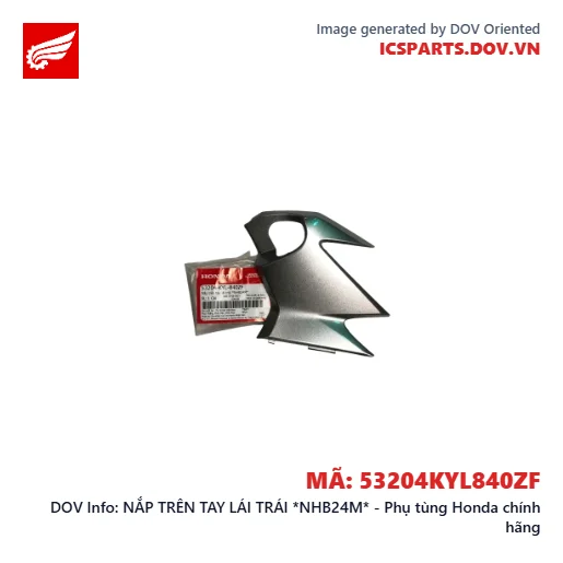 NẮP TRÊN TAY LÁI TRÁI *NHB24M* - Phụ tùng Honda chính hãng