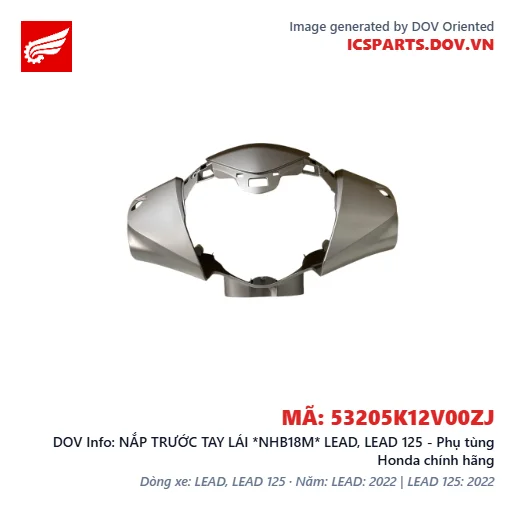 NẮP TRƯỚC TAY LÁI *NHB18M* LEAD, LEAD 125 - Phụ tùng Honda chính hãng