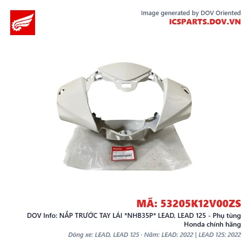 NẮP TRƯỚC TAY LÁI *NHB35P* LEAD, LEAD 125 - Phụ tùng Honda chính hãng