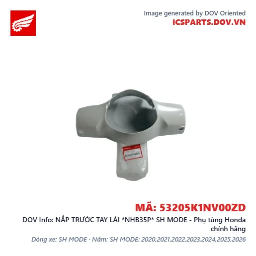 NẮP TRƯỚC TAY LÁI *NHB35P* SH MODE - Phụ tùng Honda chính hãng