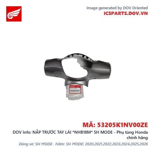 NẮP TRƯỚC TAY LÁI *NHB18M* SH MODE - Phụ tùng Honda chính hãng