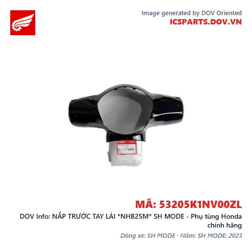NẮP TRƯỚC TAY LÁI *NHB25M* SH MODE - Phụ tùng Honda chính hãng