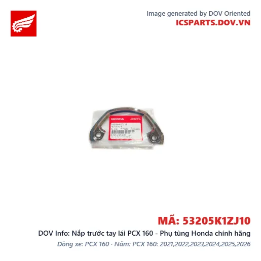 Nắp trước tay lái PCX 160 - Phụ tùng Honda chính hãng