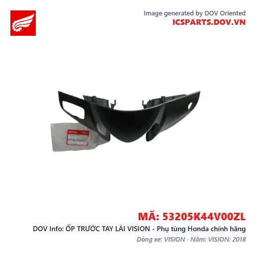 ỐP TRƯỚC TAY LÁI VISION - Phụ tùng Honda chính hãng