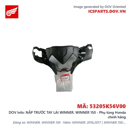NẮP TRƯỚC TAY LÁI WINNER, WINNER 150 - Phụ tùng Honda chính hãng