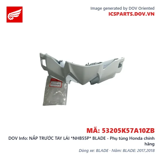 NẮP TRƯỚC TAY LÁI *NHB55P* BLADE - Phụ tùng Honda chính hãng