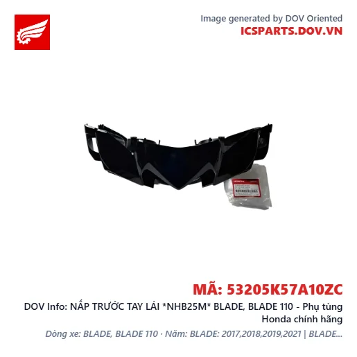 NẮP TRƯỚC TAY LÁI *NHB25M* BLADE, BLADE 110 - Phụ tùng Honda chính hãng