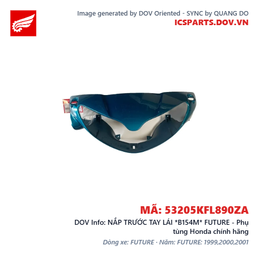 NẮP TRƯỚC TAY LÁI *B154M* FUTURE - Phụ tùng Honda chính hãng