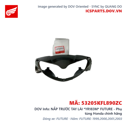 NẮP TRƯỚC TAY LÁI *YR183M* FUTURE - Phụ tùng Honda chính hãng