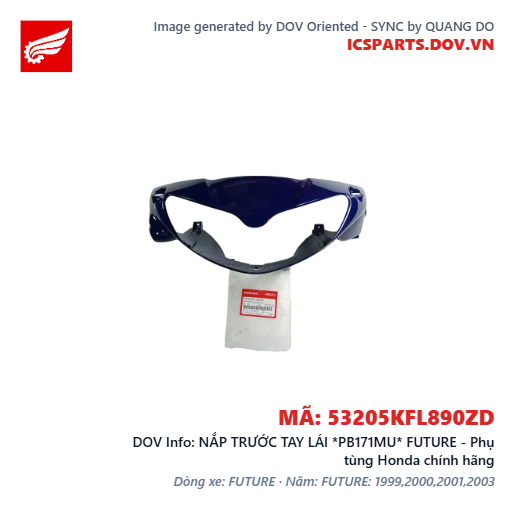 NẮP TRƯỚC TAY LÁI *PB171MU* FUTURE - Phụ tùng Honda chính hãng