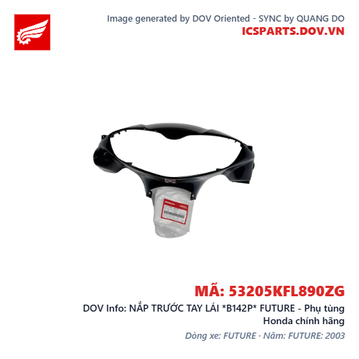 NẮP TRƯỚC TAY LÁI *B142P* FUTURE - Phụ tùng Honda chính hãng
