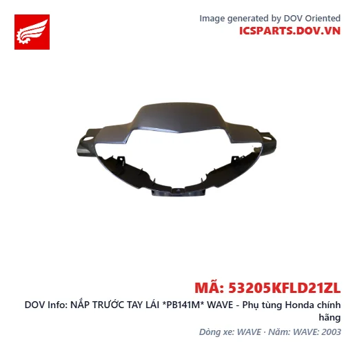 NẮP TRƯỚC TAY LÁI *PB141M* WAVE - Phụ tùng Honda chính hãng