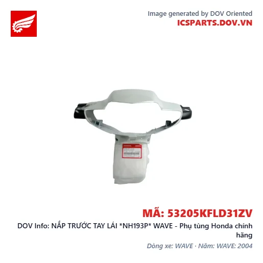NẮP TRƯỚC TAY LÁI *NH193P* WAVE - Phụ tùng Honda chính hãng