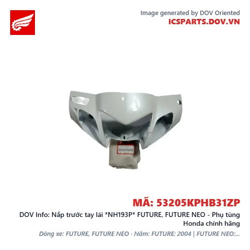 Nắp trước tay lái *NH193P* FUTURE, FUTURE NEO - Phụ tùng Honda chính hãng