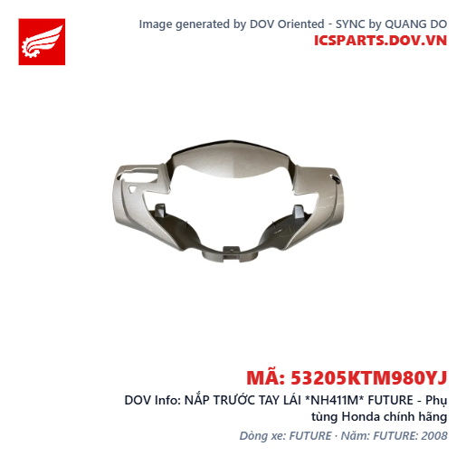 NẮP TRƯỚC TAY LÁI *NH411M* FUTURE - Phụ tùng Honda chính hãng