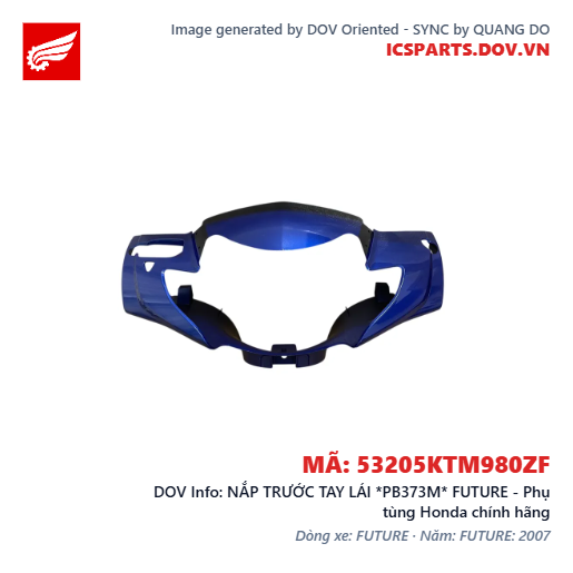NẮP TRƯỚC TAY LÁI *PB373M* FUTURE - Phụ tùng Honda chính hãng