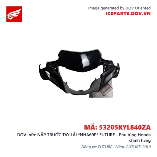 NẮP TRƯỚC TAY LÁI *NHA69P* FUTURE - Phụ tùng Honda chính hãng