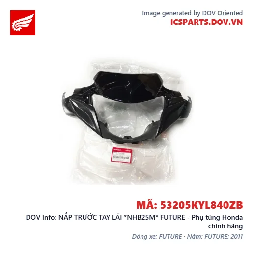 NẮP TRƯỚC TAY LÁI *NHB25M* FUTURE - Phụ tùng Honda chính hãng