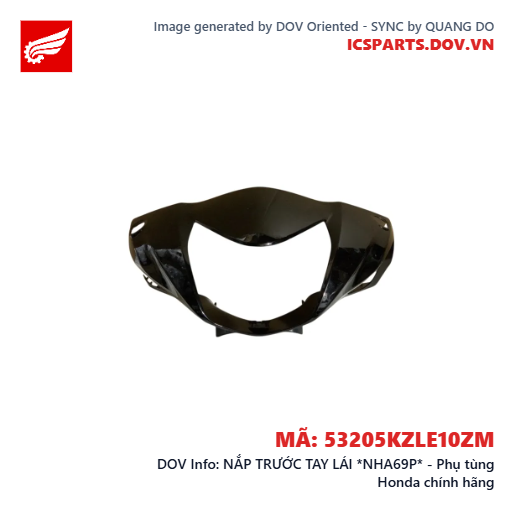 NẮP TRƯỚC TAY LÁI *NHA69P* - Phụ tùng Honda chính hãng