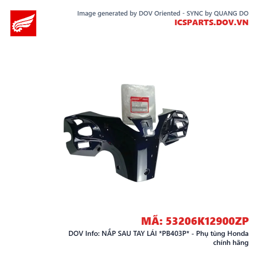 NẮP SAU TAY LÁI *PB403P* - Phụ tùng Honda chính hãng
