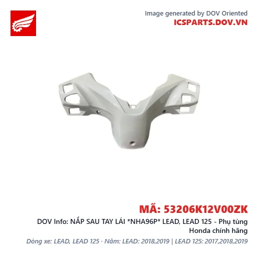 NẮP SAU TAY LÁI *NHA96P* LEAD, LEAD 125 - Phụ tùng Honda chính hãng