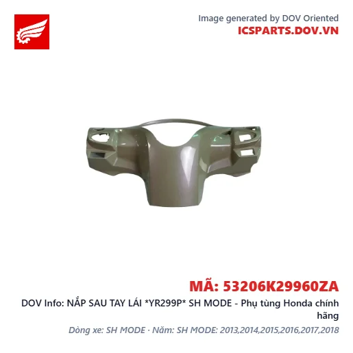NẮP SAU TAY LÁI *YR299P* SH MODE - Phụ tùng Honda chính hãng