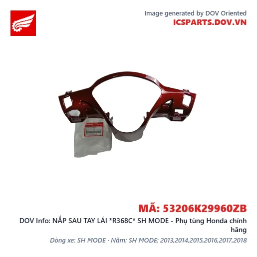 NẮP SAU TAY LÁI *R368C* SH MODE - Phụ tùng Honda chính hãng