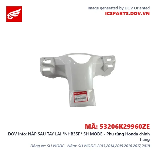 NẮP SAU TAY LÁI *NHB35P* SH MODE - Phụ tùng Honda chính hãng
