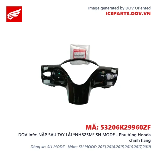NẮP SAU TAY LÁI *NHB25M* SH MODE - Phụ tùng Honda chính hãng