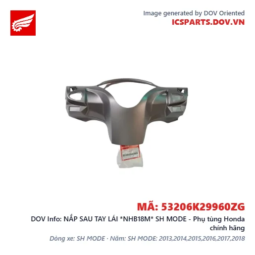 NẮP SAU TAY LÁI *NHB18M* SH MODE - Phụ tùng Honda chính hãng