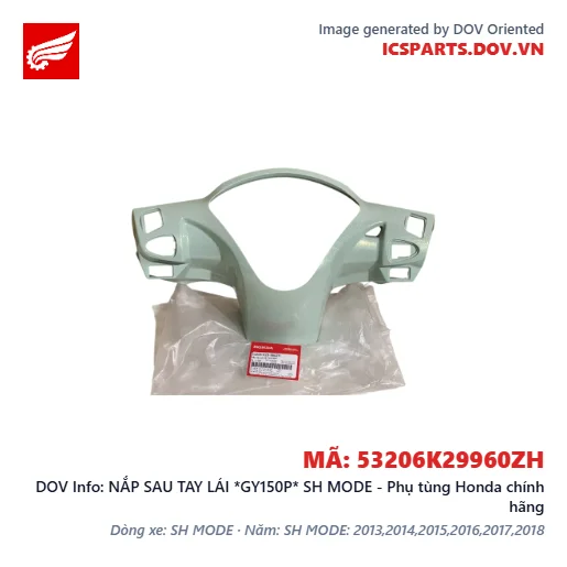 NẮP SAU TAY LÁI *GY150P* SH MODE - Phụ tùng Honda chính hãng