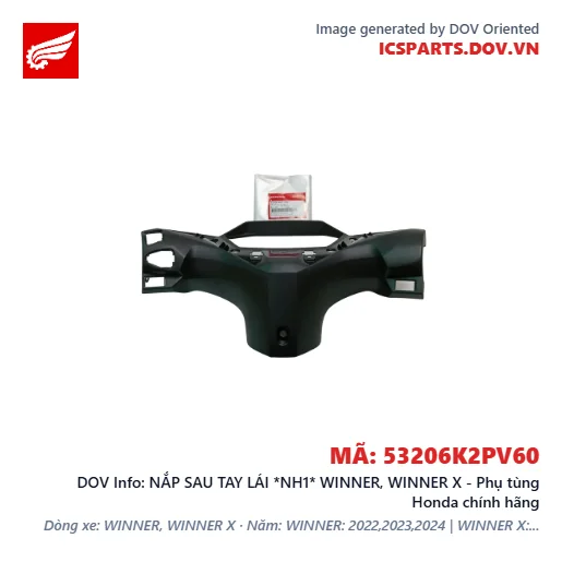 NẮP SAU TAY LÁI *NH1* WINNER, WINNER X - Phụ tùng Honda chính hãng