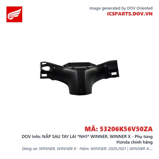 NẮP SAU TAY LÁI *NH1* WINNER, WINNER X - Phụ tùng Honda chính hãng