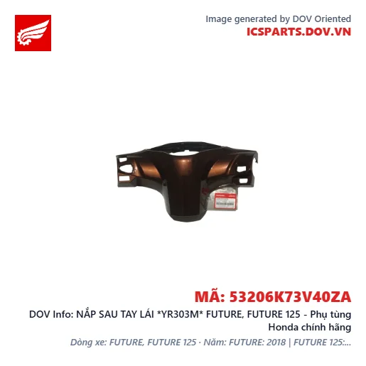 NẮP SAU TAY LÁI *YR303M* FUTURE, FUTURE 125 - Phụ tùng Honda chính hãng