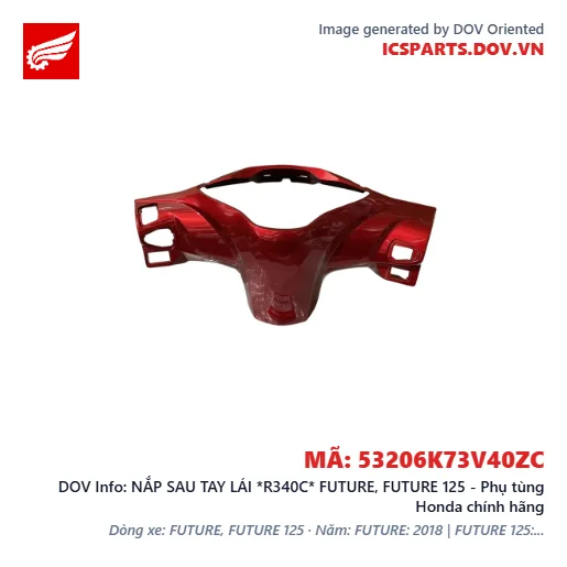 NẮP SAU TAY LÁI *R340C* FUTURE, FUTURE 125 - Phụ tùng Honda chính hãng