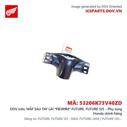 NẮP SAU TAY LÁI *PB389M* FUTURE, FUTURE 125 - Phụ tùng Honda chính hãng