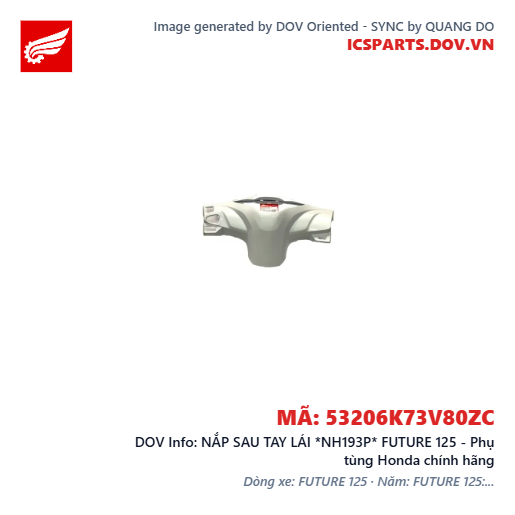 NẮP SAU TAY LÁI *NH193P* FUTURE 125 - Phụ tùng Honda chính hãng