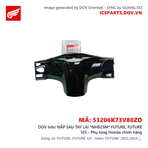 NẮP SAU TAY LÁI *NHB25M* FUTURE, FUTURE 125 - Phụ tùng Honda chính hãng