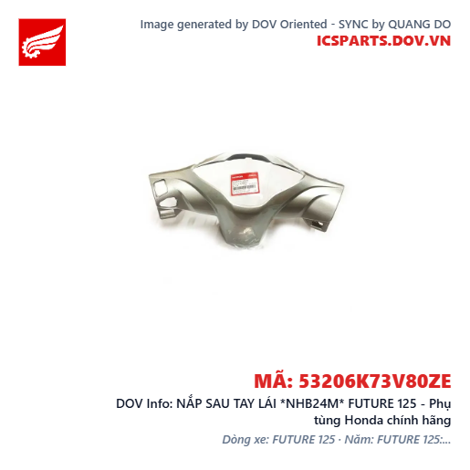 NẮP SAU TAY LÁI *NHB24M* FUTURE 125 - Phụ tùng Honda chính hãng